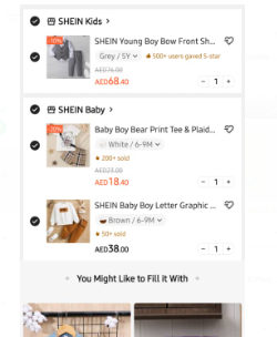 Shein New Order 3 Products